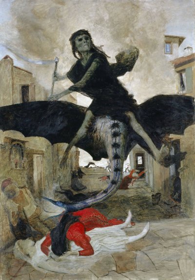 Tyska: Die Pest The Plague av Arnold Böcklin
