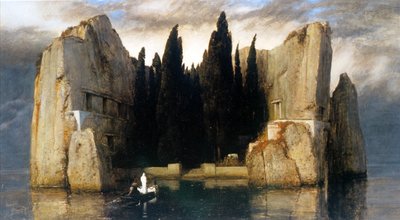 Tyska: Die Toteninsel De dödas ö av Arnold Böcklin