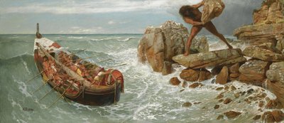 Odysseus och Polyfemus, 1896 av Arnold Böcklin