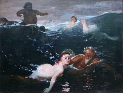 Att spela i vågorna av Arnold Böcklin