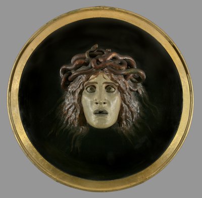 Sköld med ansiktet på Meduse, 1897 av Arnold Böcklin