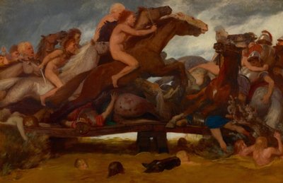 Slaget på bron, 1889. av Arnold Böcklin