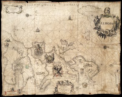 Europa; Pascaarte de Arnold Colom (1660) av Arnold Colom