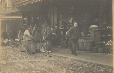 Morgonmarknaden av Arnold Genthe