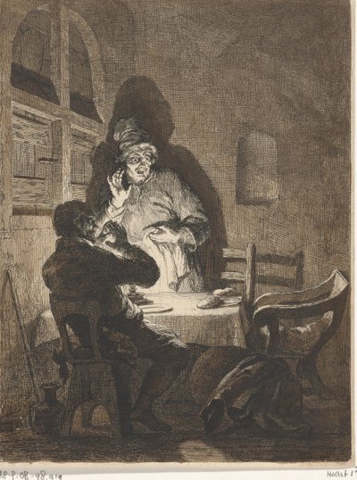 Måltid i Emmaus av Arnold Houbraken