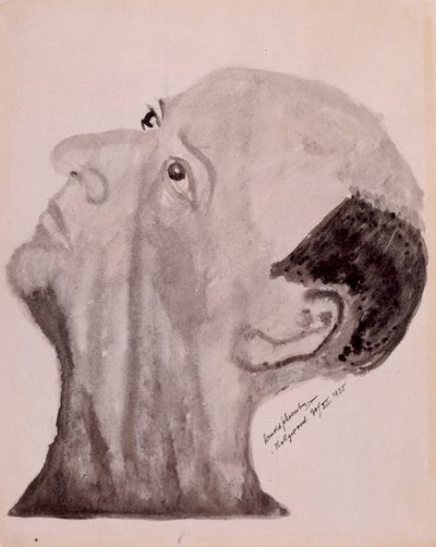 Arnold Schoenberg självporträtt - Hollywood 1923 av Arnold Schoenberg