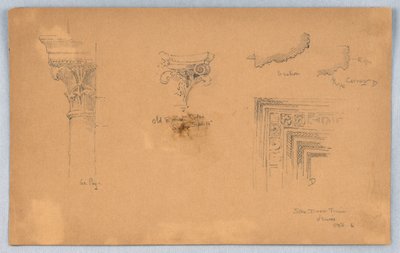 Arkitektoniska detaljer i Venedig av Arnold William Brunner