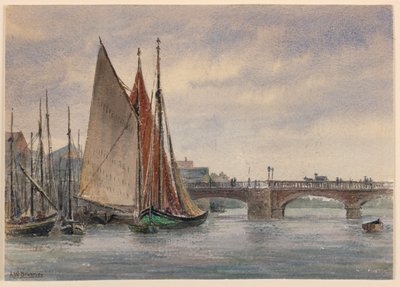 Båtar i Trouville av Arnold William Brunner