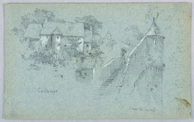 Coutance och Mont St Michel av Arnold William Brunner