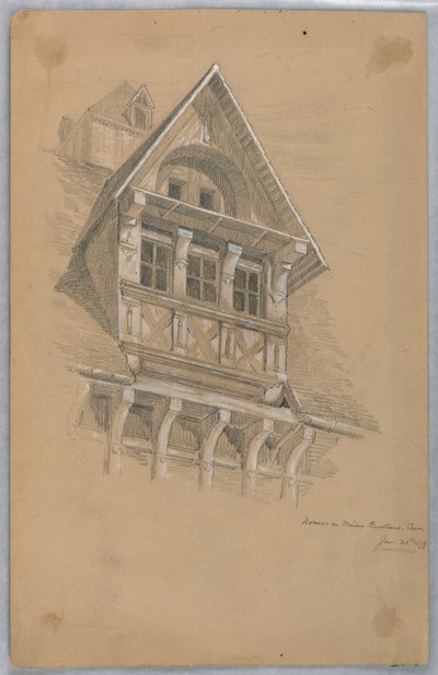 Dormer på Maison des Quatrans, Caen av Arnold William Brunner