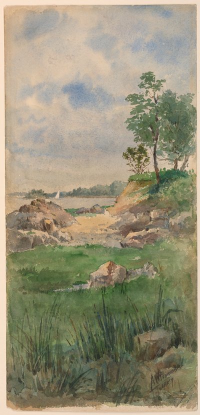 Landskap av Nantucket Island av Arnold William Brunner