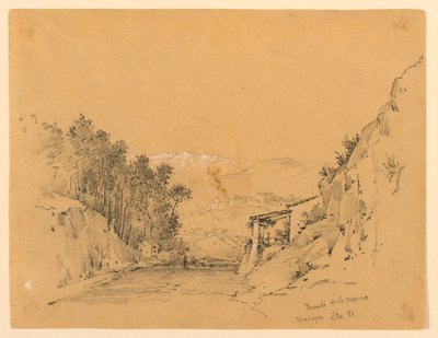 Bergspass och by av Arnold William Brunner