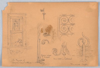 Skisser vid Bourges av Arnold William Brunner