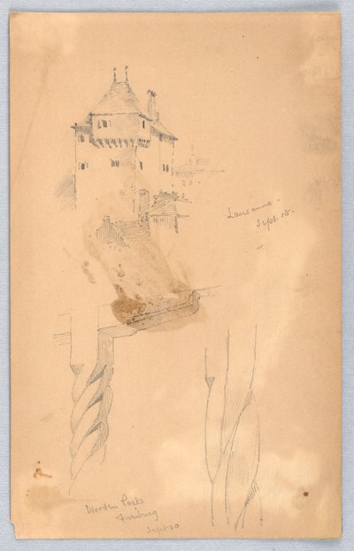 Skisser i Lausanne av Arnold William Brunner