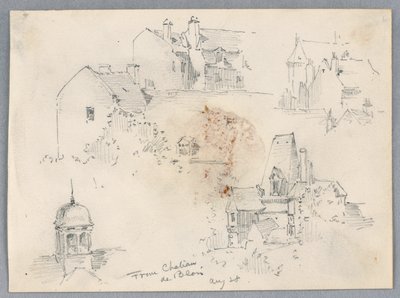 Skisser från Château de Blois av Arnold William Brunner