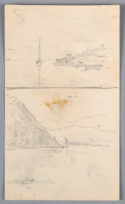 Två skisser av åsar av Arnold William Brunner
