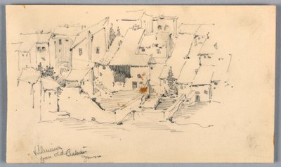 Villeneuve från Old Château av Arnold William Brunner