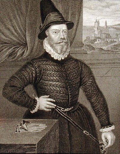 Porträtt av James Douglas, 4th Earl of Morton (c.1516-1581), från "Lodge