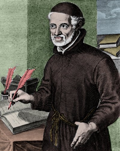 Pere Antonio VIEIRA (1608-1697) Jesuite, evangelisator för indianerna i Brasilien - Gravyr av Arnold van Westerhout (1651-1725) - Porträtt av Antonio Vieira (1608 -1697), portugisisk jesuitpräst och författare av Arnold van Westerhout