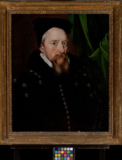 William Cecil, Lord Burghley (1520-1598), ca 1575 (olja på panel) av Arnold von (by or after) Brounckhorst