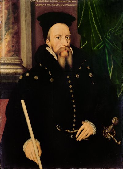 Porträtt av William Cecil, 1:e baron Burghley (1520-98) Lord High Treasurer av Arnold von Brounckhorst