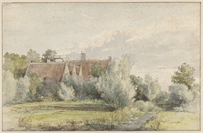 Hus bland träd av Arnoldus Johannes Eymer