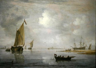 Ta in näten (olja på panel) av Arnoldus van Anthonissen