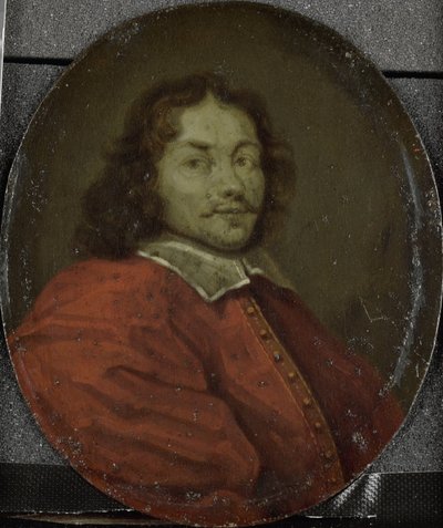 Porträtt av Matthijs Gansneb, kallad Tengnagel, poet i Amsterdam av Arnoud van Halen
