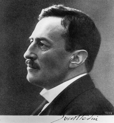 Portrait of Sven Anders Hedin (1865-1952) 1909 (bw photo) av Aron Jonason