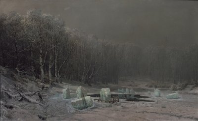 Vinter. Isklyvning av Arseniy Ivanovich Meshchersky