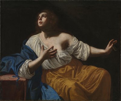 Mary Magdalene Penitent, ca 1640 (olja på duk) av Artemisia Gentileschi