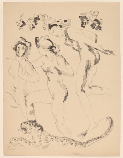 bacchanter av Arthur B. Davies