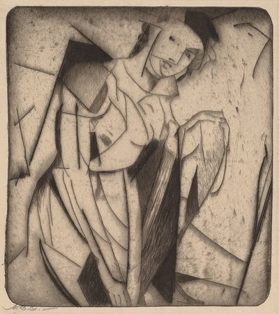 Figur i glas av Arthur B. Davies
