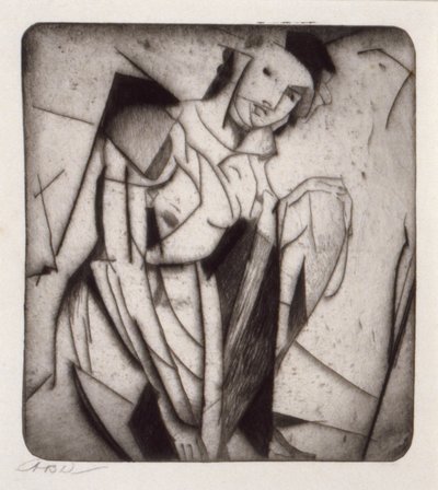 Figur i glas av Arthur B. Davies