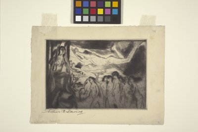 Guiding Spirit (etsning och roulette) av Arthur Bowen Davies