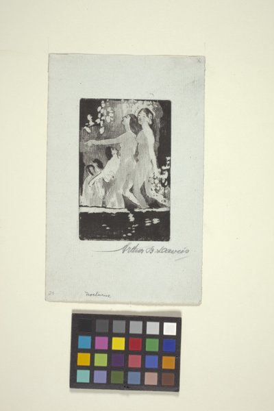 Nocturne (etsning) av Arthur Bowen Davies