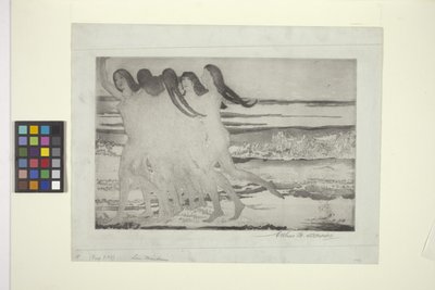 Sea Maidens (etsning och akvatint) av Arthur Bowen Davies
