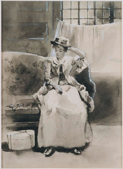 Untitled (Sittande kvinna) av Arthur Bowen Davies