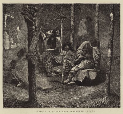 Indianer i Nordamerika, Pawnee Squaws av Arthur Boyd Houghton