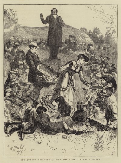 Våra Londonbarn, en vädjan för en dag på landet av Arthur Boyd Houghton