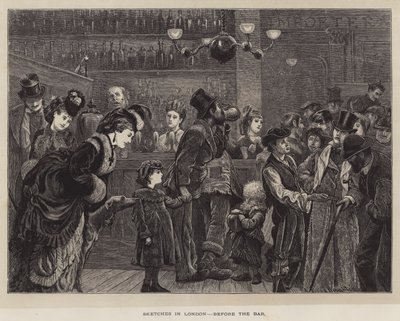 Skisser i London, före baren av Arthur Boyd Houghton