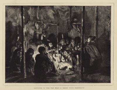 Skisser i Fjärran Västern, en rök med vänskapsmatcher av Arthur Boyd Houghton