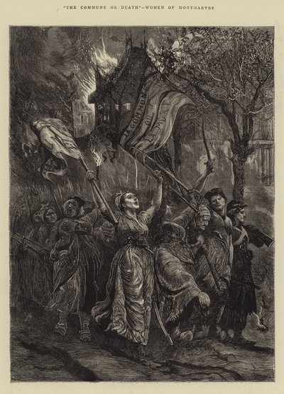 Kommunen eller döden, kvinnor i Montmartre av Arthur Boyd Houghton