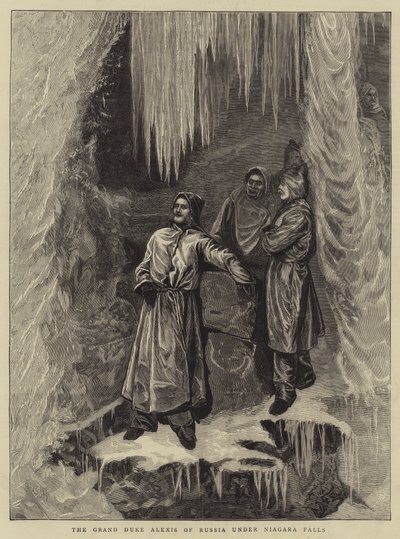 Storhertig Alexis av Ryssland under Niagarafallen av Arthur Boyd Houghton