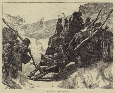 Utes på marsch av Arthur Boyd Houghton