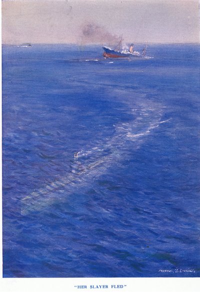 Hennes mördare flydde, ur Cassells History of the British People, utgiven av Waverley Book Company Limited, ca 1940. av Arthur C. Burgess