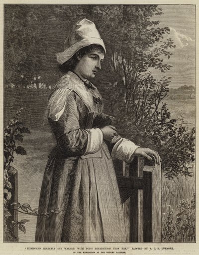 Hon gick lugnt hemåt, med Guds välsignelse över sig av Arthur C. H. Luxmoore
