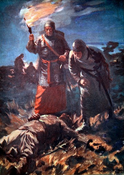 Efterdyningarna av slaget vid Legnano, Italien, 1176 1913. av Arthur C Michael