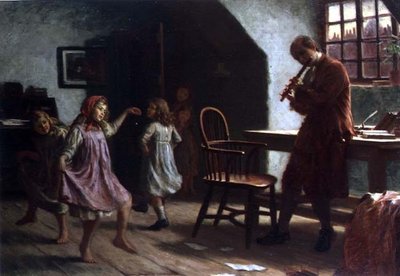 Barn som dansar före Oliver Goldsmith av Arthur Claude Cooke