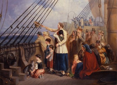 En berättelse om den gyllene västern (olja på duk) av Arthur David McCormick